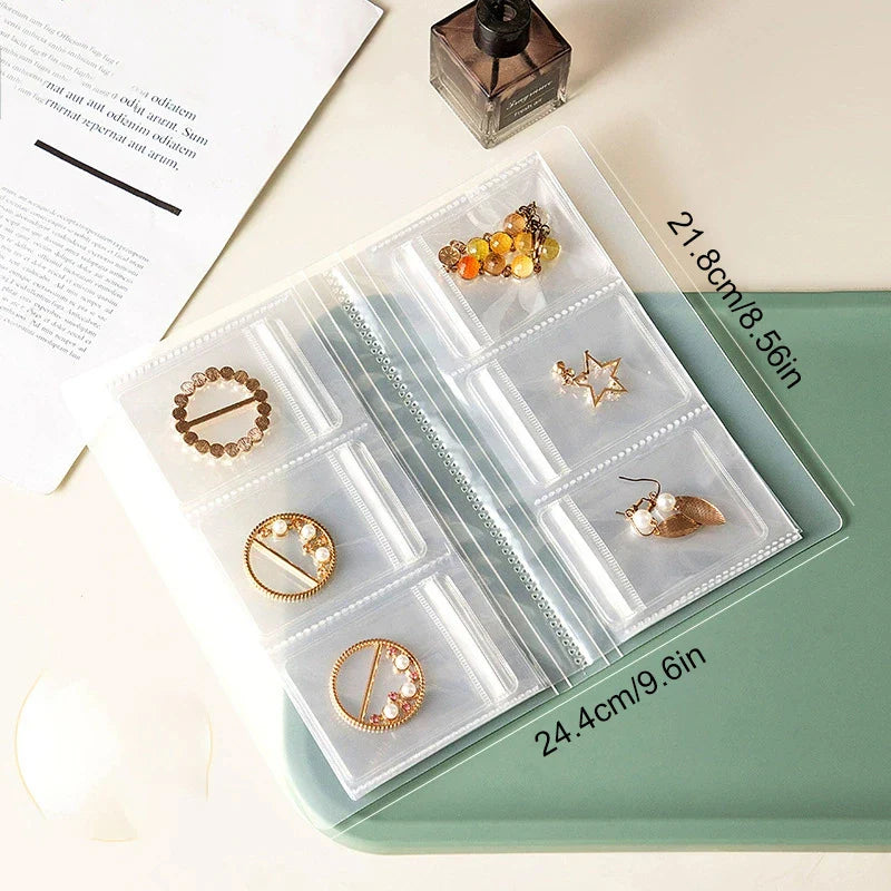 Jewelance™ JewelryBook: Transparent Jewelry Storage Book Set