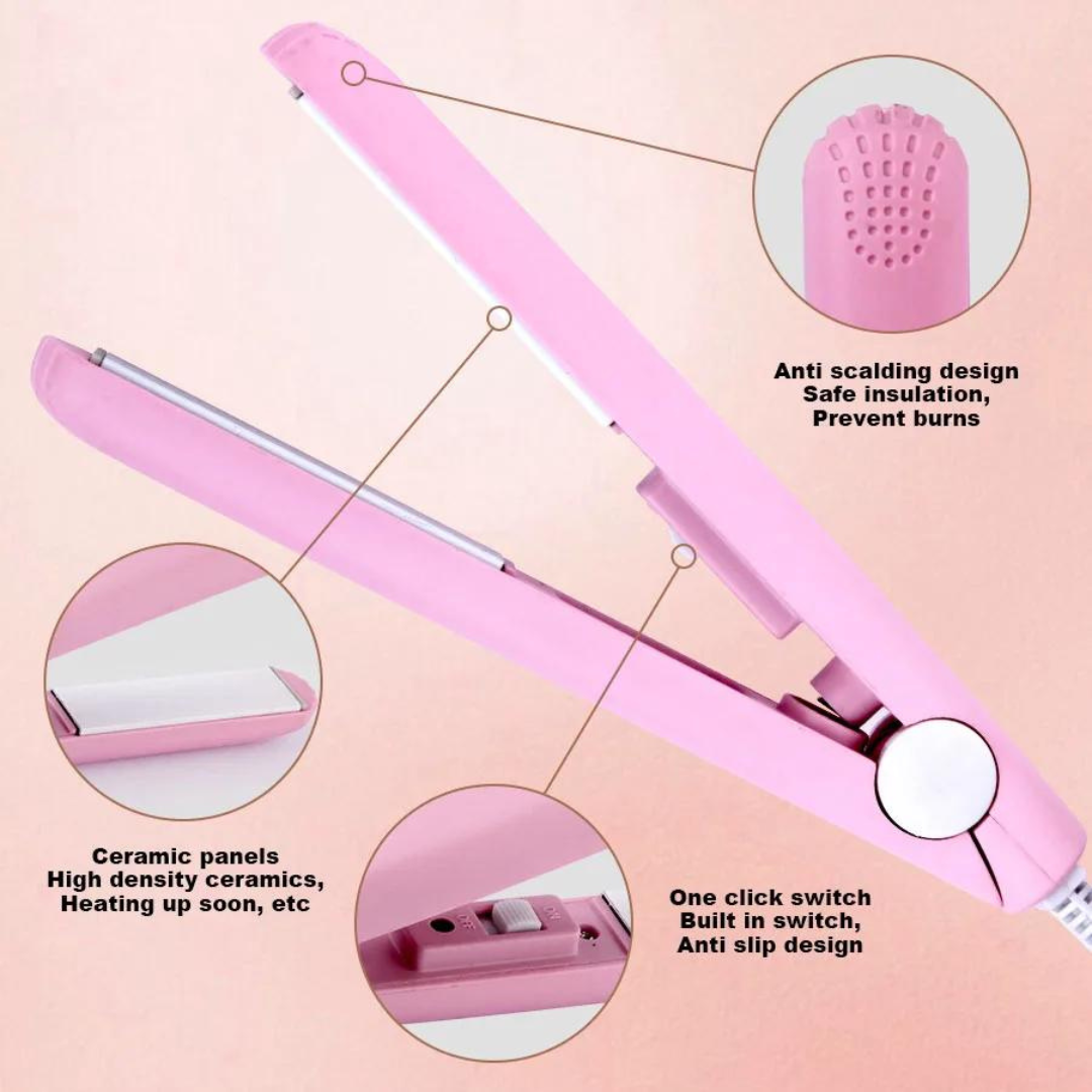 Rose® MiniCurler: Ceramic Mini Hair Curler And Straightener