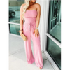 Icone™ Jumpsuit: Tube Top Solid Color Jumpsuit